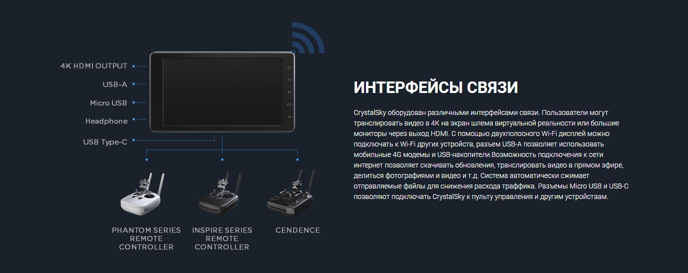 Монитор DJI CrystalSky Ultra 7.85'' (Black) купить в интернет-магазине icover