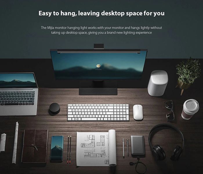 Лампа для монитора Xiaomi Mijia Lite Desk Lamp MJGJD01YL (Black) купить в интернет-магазине icover