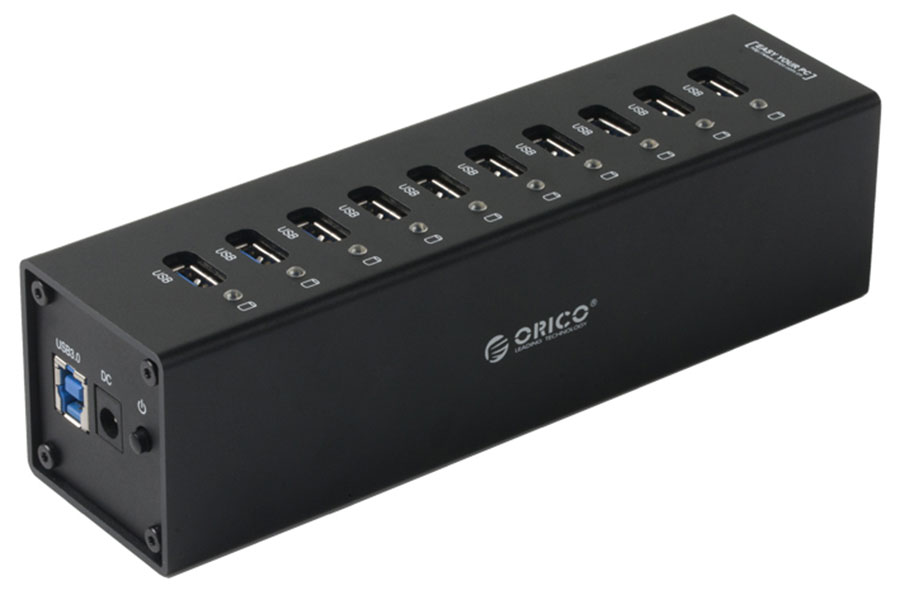 Orico A3H10 - концентратор USB 3.0 (Black) купить в интернет-магазине icover