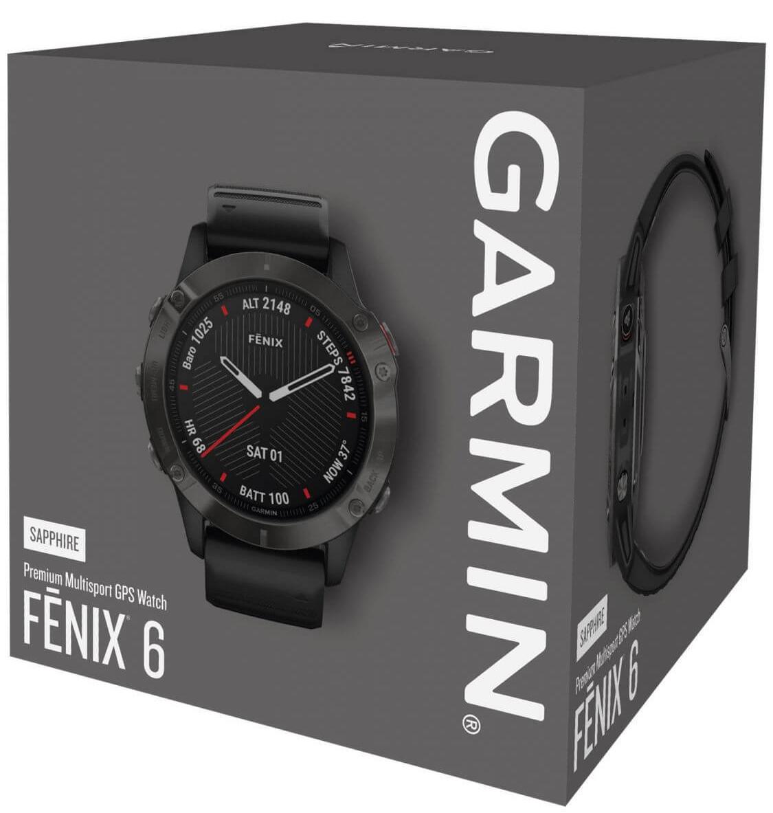 Спортивные часы Garmin Fenix 6 Sapphire 010-02158-11 (Grey/Black) купить в интернет-магазине icover