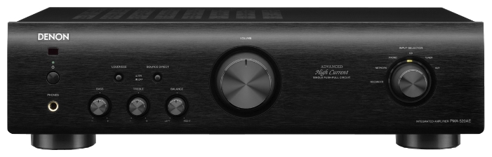 Denon PMA-520AE - двухканальный стереоусилитель (Black) купить в интернет-магазине icover