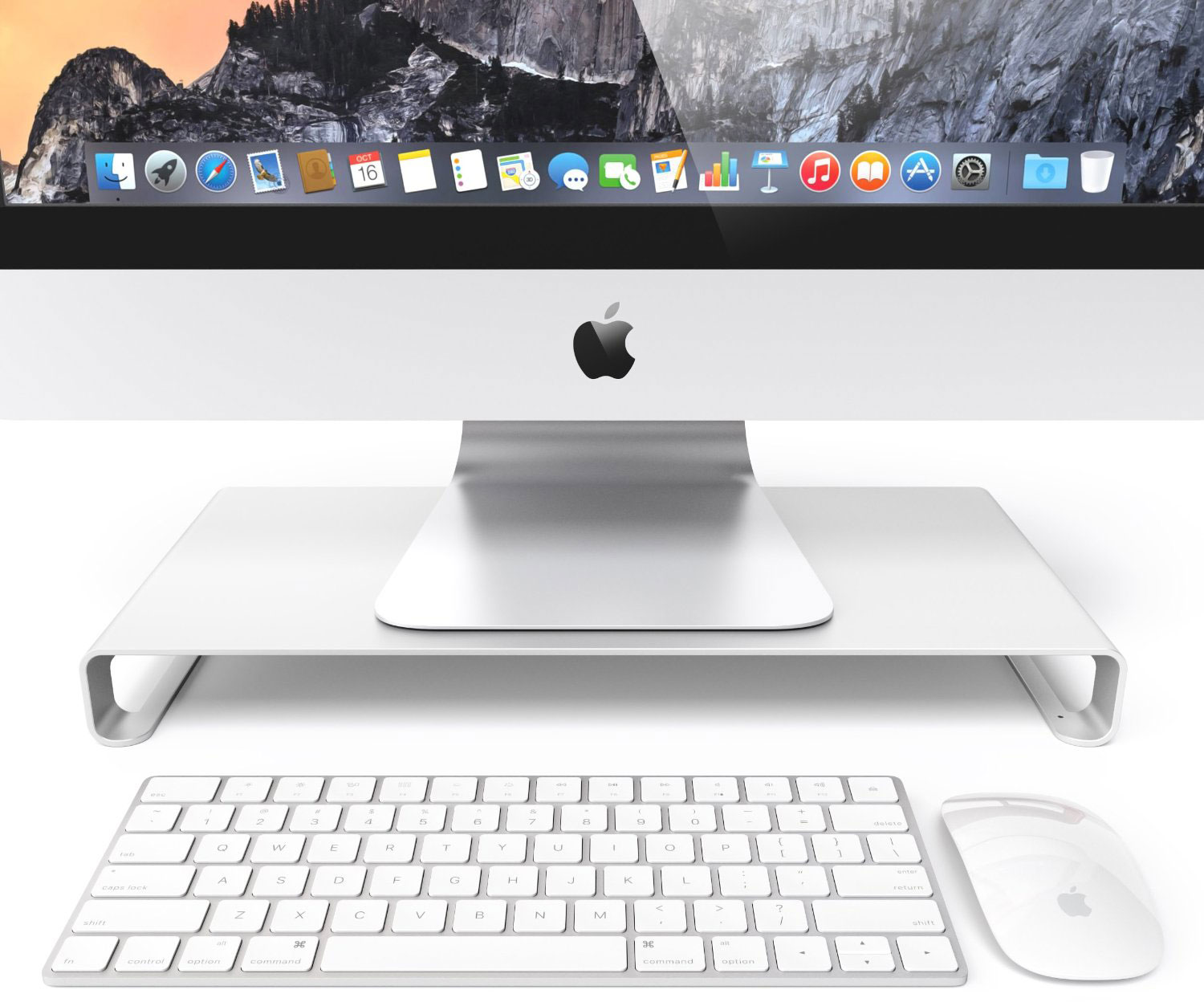Подставка для монитора Satechi Aluminum Monitor Stand ST-ASMSS (Silver) купить в интернет-магазине icover