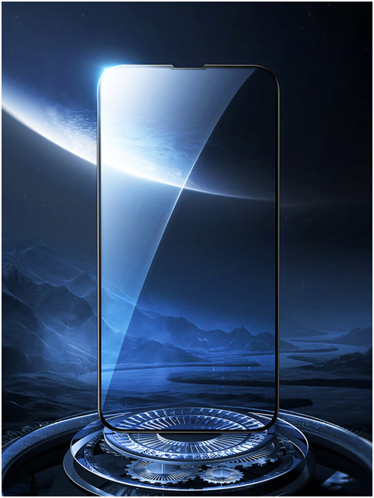 Защитное стекло Baseus Curved Crack-resistant edges 0.23 (SGQP020201) для iPhone 13 Pro Max (Black) купить в интернет-магазине icover