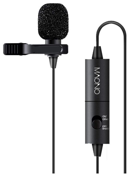 

Петличный микрофон Maono AU-100 (Black)