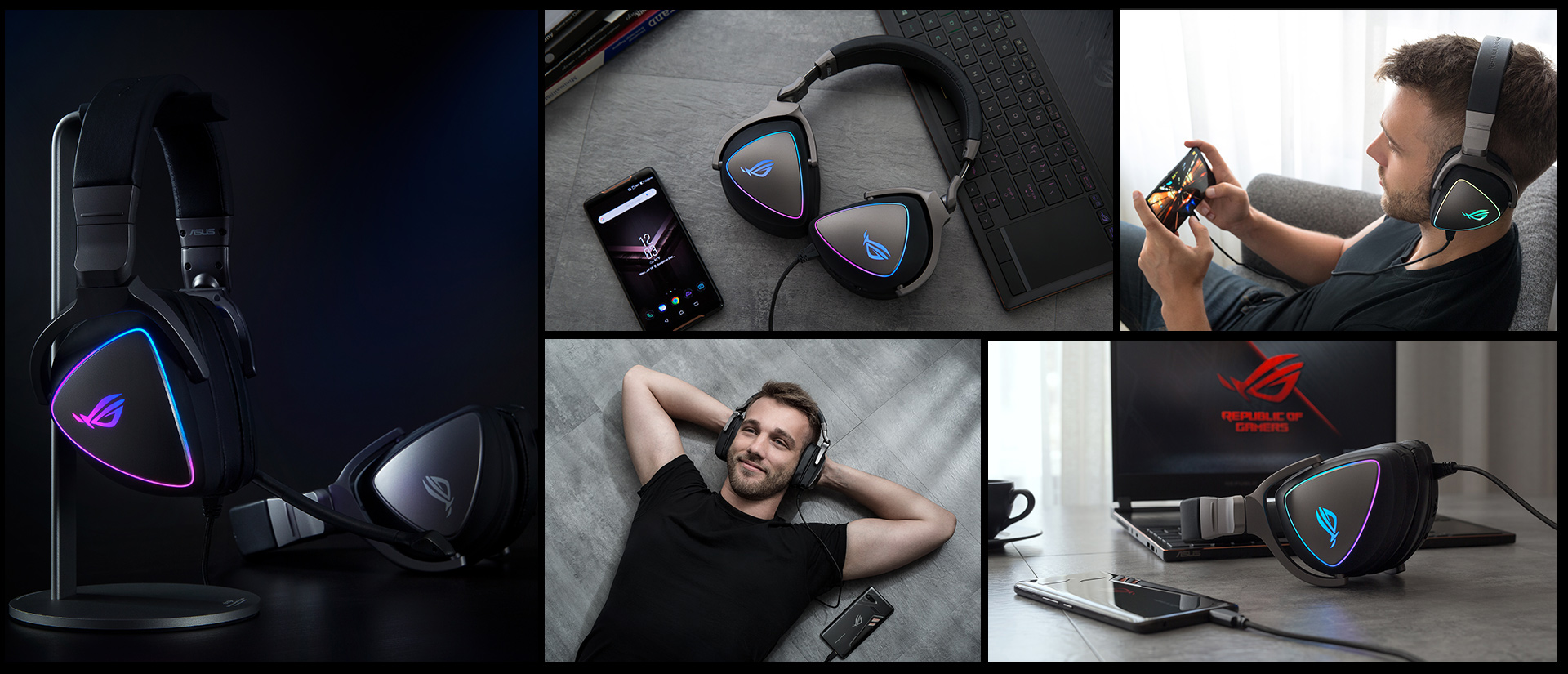 Игровая гарнитура Asus ROG Delta 90YH00Z1-B2UA00 (Black) купить в интернет-магазине icover
