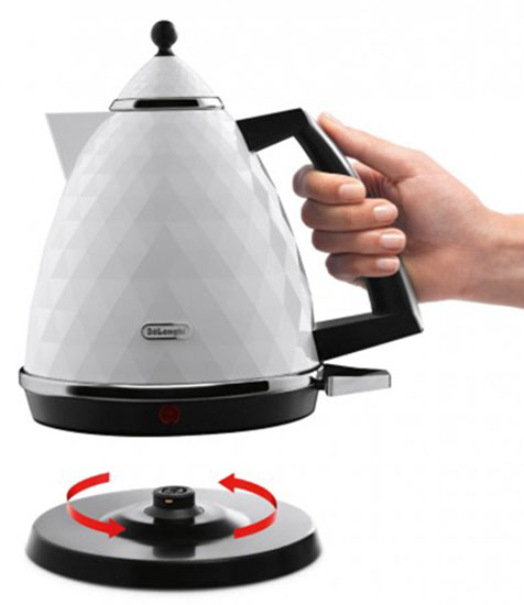 DeLonghi Brillante (KBJ 2001.W)  - чайник электрический (White) купить в интернет-магазине icover