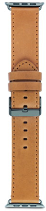 Ремешок Dbramante1928 Copenhagen Watch Strap (AW42LSSG0882) для Apple Watch 42mm (Light Saddle Brown/Space Grey) купить в интернет-магазине icover