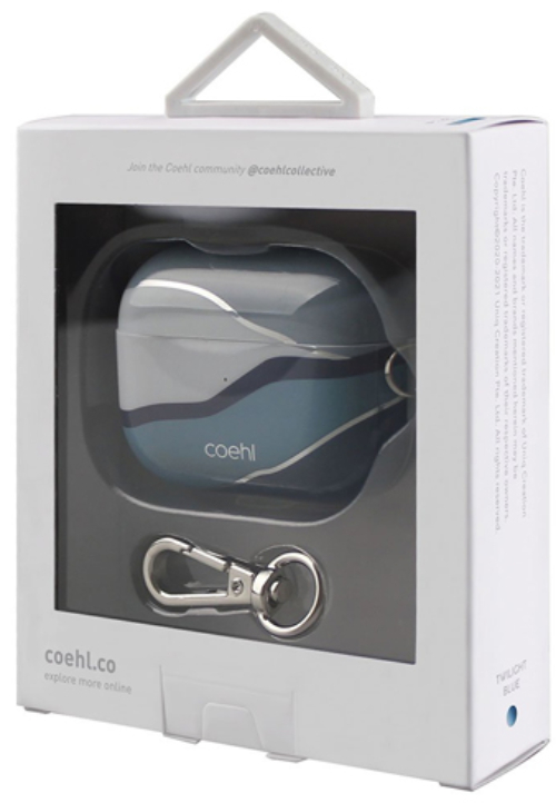Чехол Uniq COEHL (AIRPODSPRO-CELBLU) для AirPods Pro (Ciel Blue) купить в интернет-магазине icover