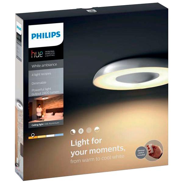 Потолочная светодиодная лампа Philips Still HUE (30741) с пультом-диммером купить в интернет-магазине icover