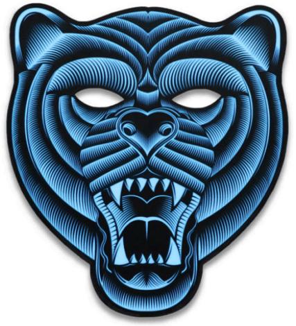

Световая маска GeekMask Grizzli (Blue)