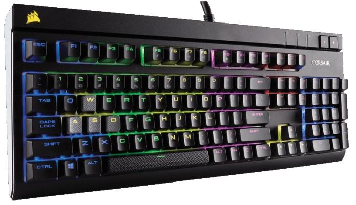 Клавиатура Corsair STRAFE RGB Cherry MX Brown USB (Black) купить в интернет-магазине icover