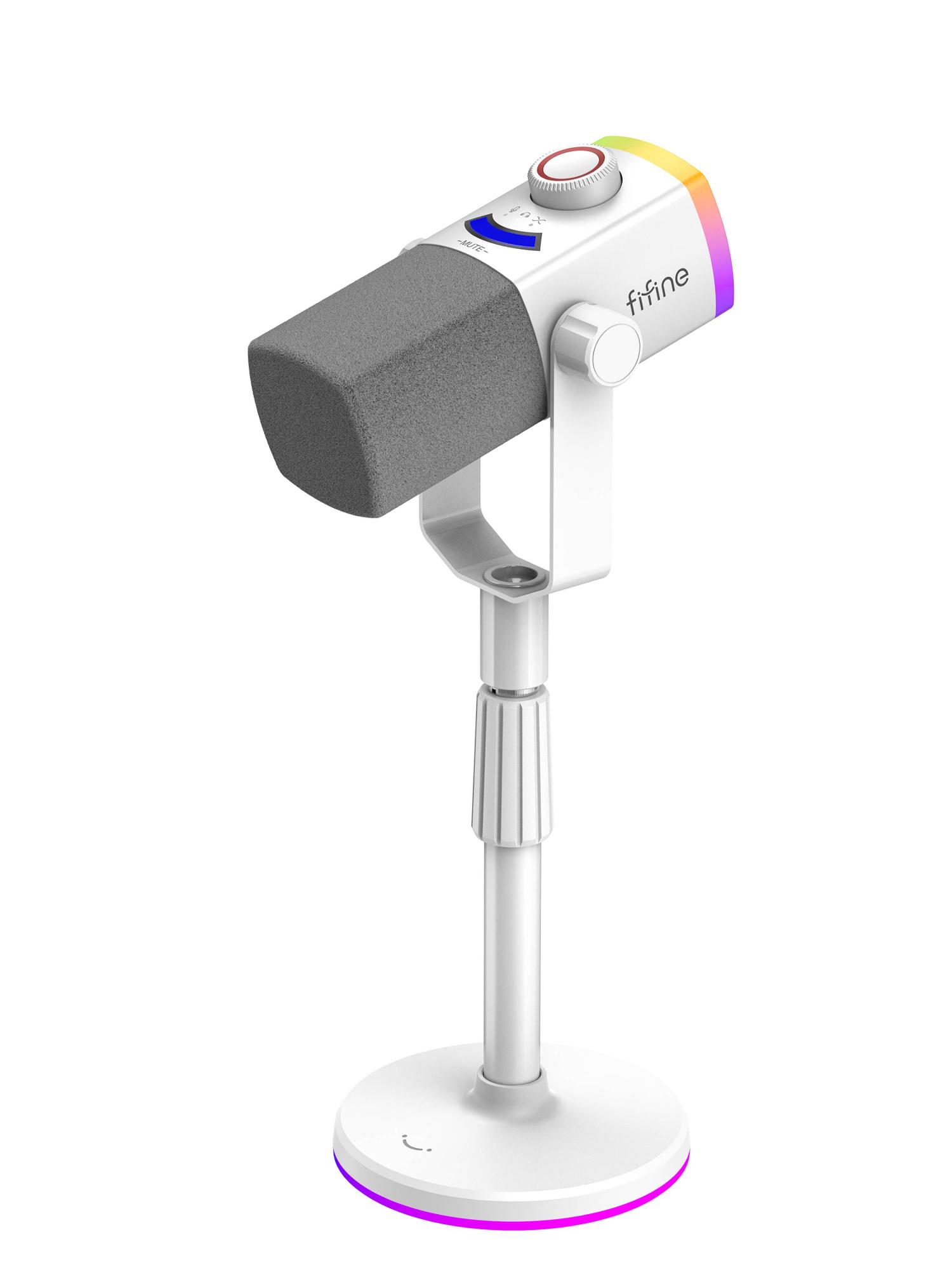 Динамический микрофон FIFINE AmpliGame AM8 PROS (White) купить в интернет-магазине icover