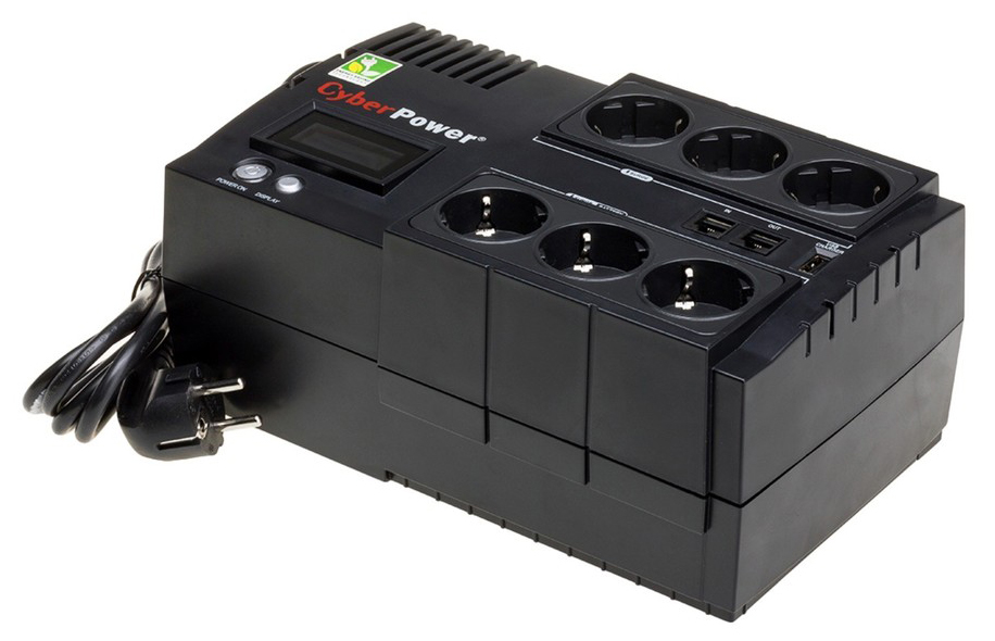 CyberPower BR650ELCD - источник бесперебойного питания (Black) купить в интернет-магазине icover
