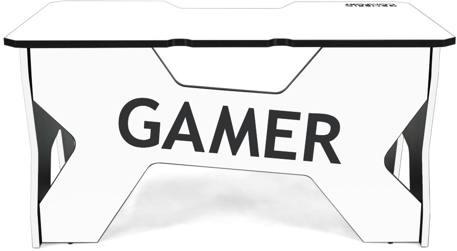 Геймерский стол Generic Comfort Gamer2 (Black/White) купить в интернет-магазине icover