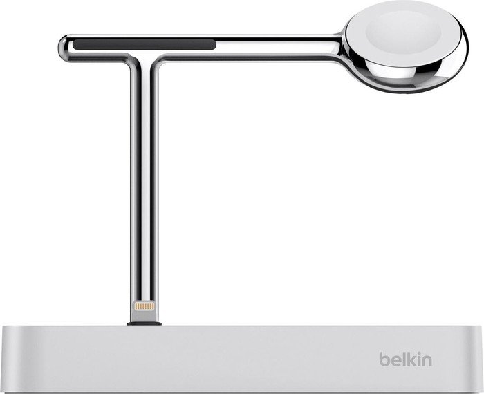 Док-станция Belkin Valet Charge Dock для Apple iPhone/Apple Watch (Silver) купить в интернет-магазине icover