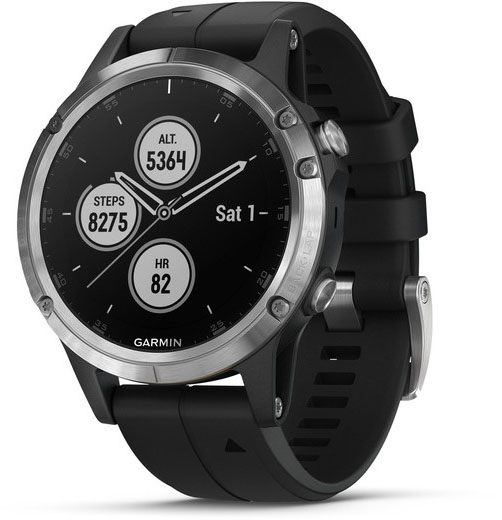 Умные часы Garmin Fenix 5 Plus 010-01988-11 (Silver/Black) купить в интернет-магазине icover