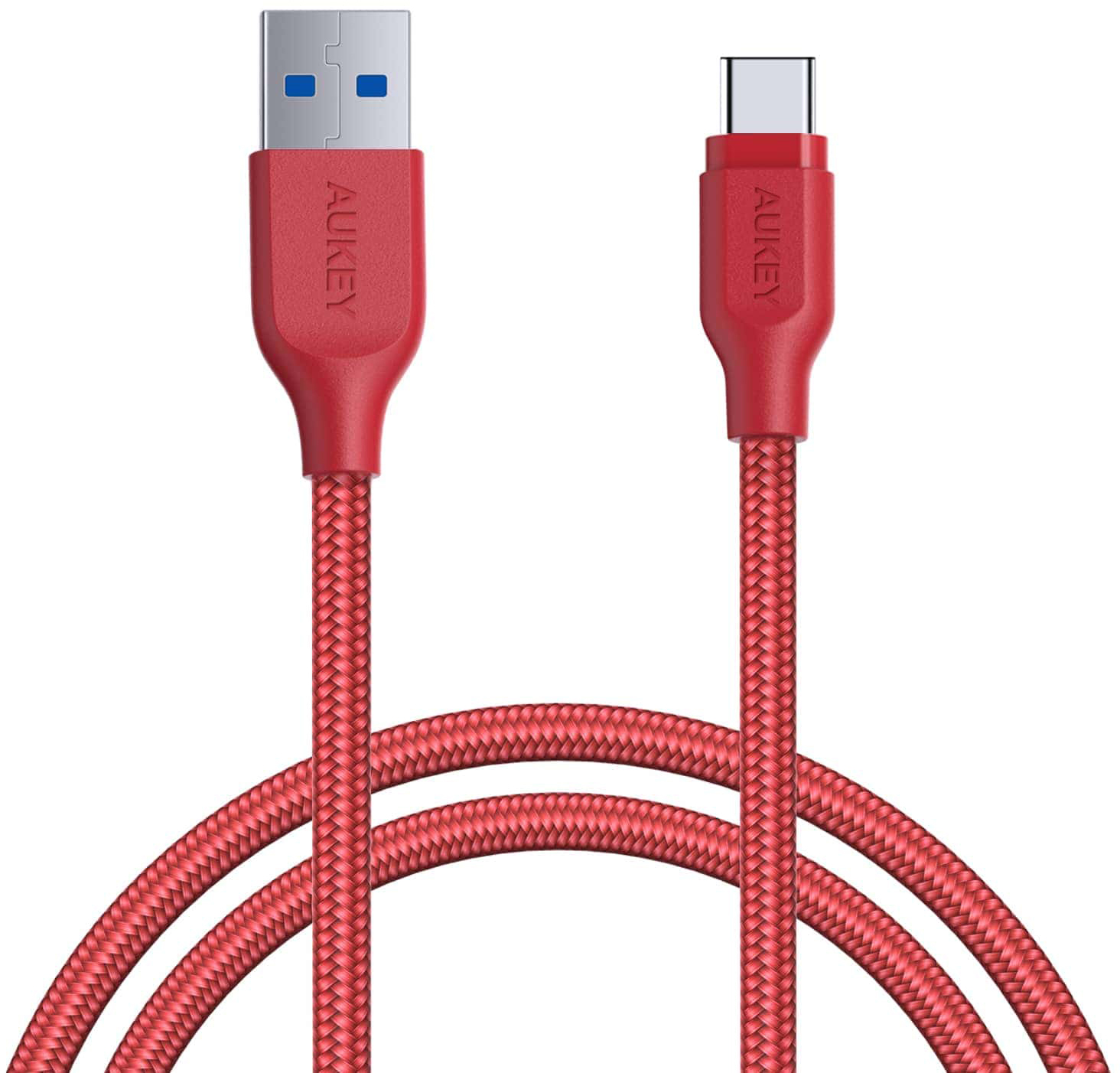 

Кабель Aukey Braided Nylon (CB-AC1) USB-C to USB-A 3.1 1.2m (Red)