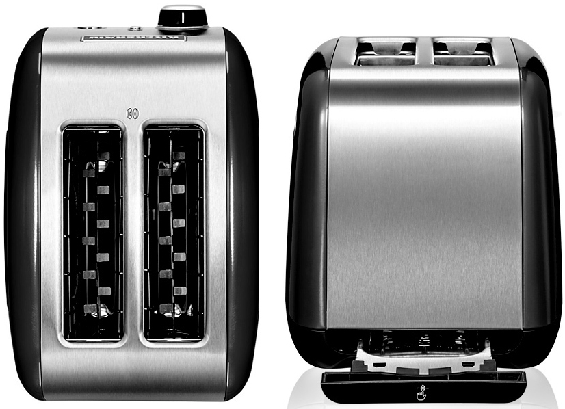 Тостер на 2 хлебца KitchenAid KMT221 2-slice Toaster 5KMT221EOB (Onyx Black) купить в интернет-магазине icover