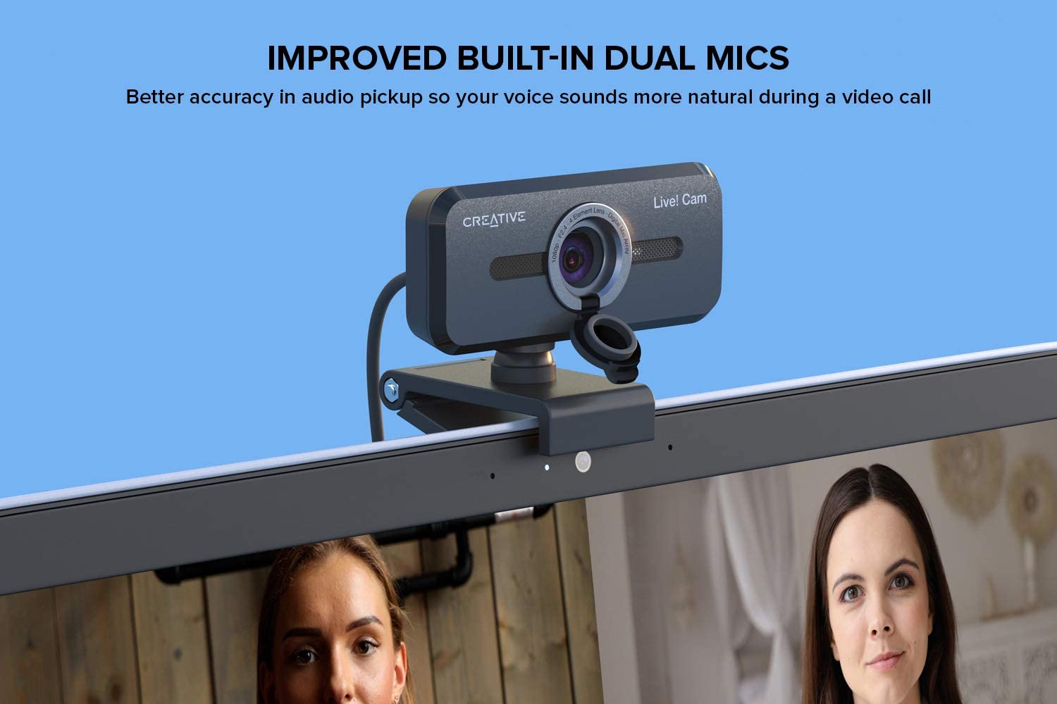 Веб-камера Creative Live Cam Sync V2 (Black) купить в интернет-магазине icover