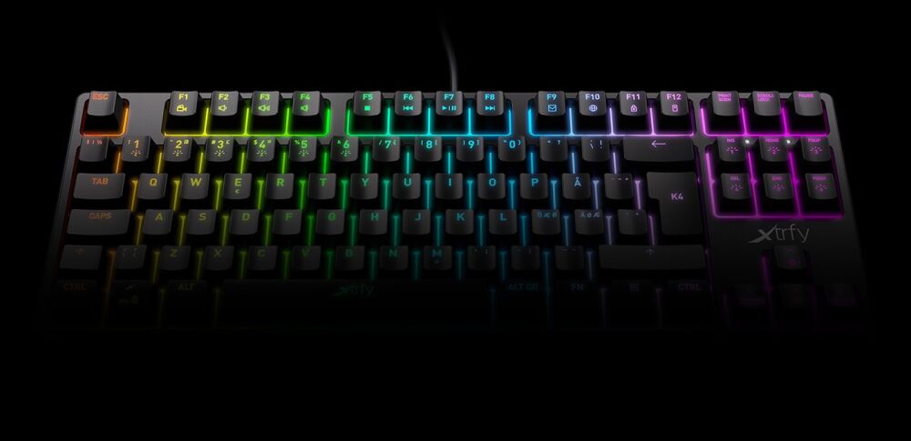 Игровая клавиатура Xtrfy K4 RGB Kailh Red (Black) купить в интернет-магазине icover