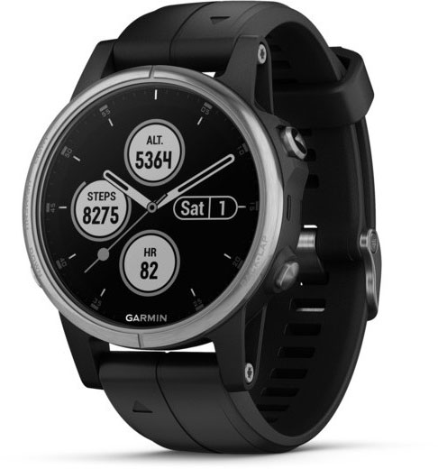 Умные часы Garmin Fenix 5S Plus 010-01987-21 (Silver/Black) купить в интернет-магазине icover