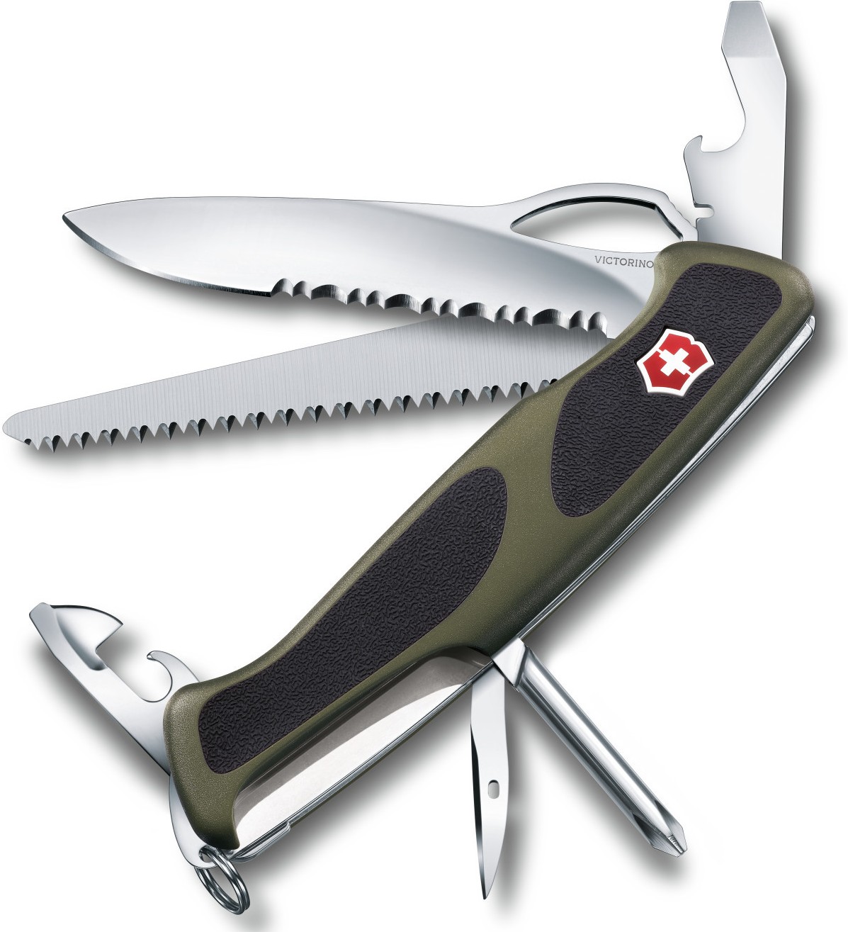 

Нож перочинный Victorinox RangerGrip 178 0.9663.MWC4 (Green/Black)