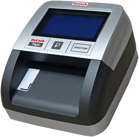 DoCash Vega без АКБ (10222) - автоматический детектор банкнот (Black) купить в интернет-магазине icover