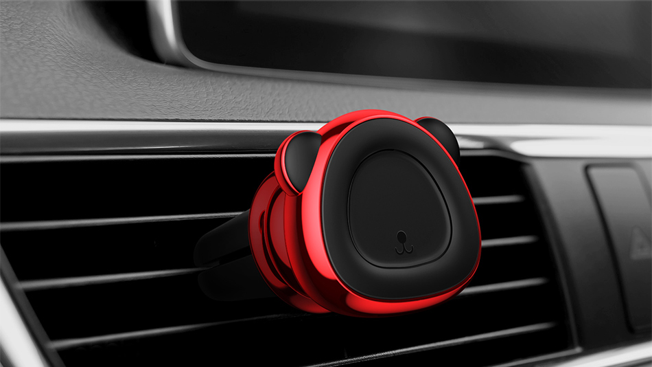 Автомобильный держатель Baseus Bear Magnetic Car Bracket SUBR-A09 (Red) купить в интернет-магазине icover