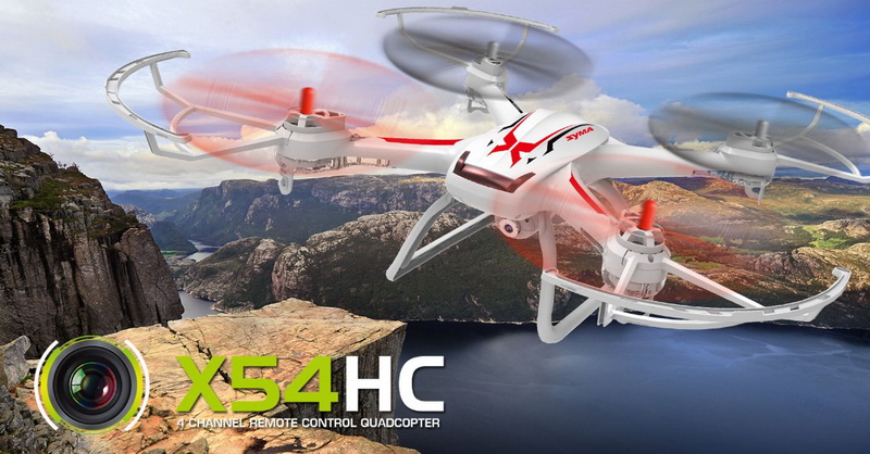 Syma X54HC - квадрокоптер с барометром + видеокамерой HD RTF (White) купить в интернет-магазине icover