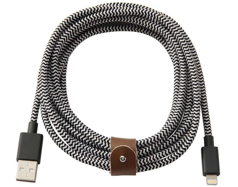 Кабель Native Union Belt XL Cable USB-Lightning (Zebra) купить в интернет-магазине icover
