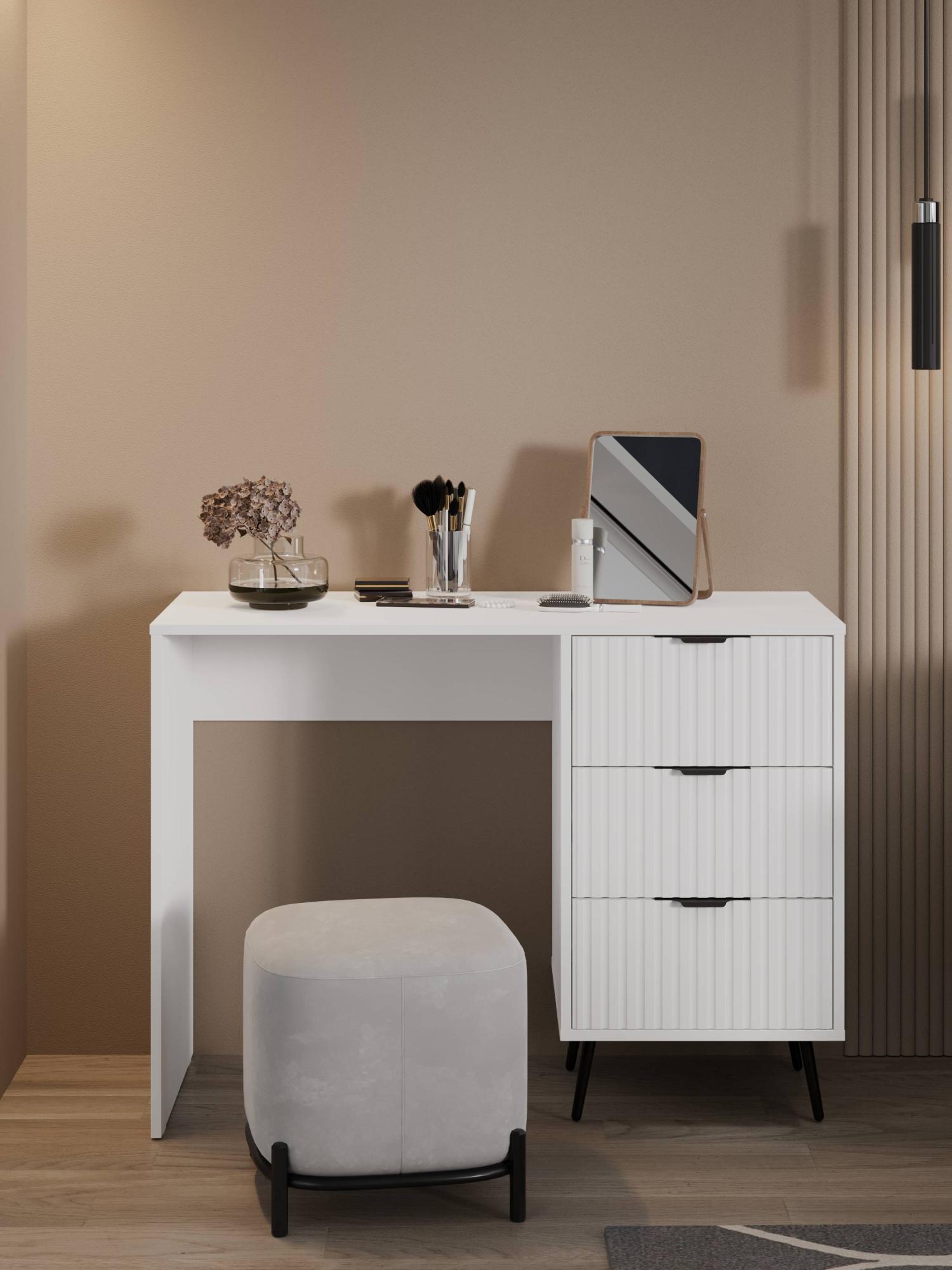 Стол письменный RIDBERG LUGANO 3Я (White/Black) купить в интернет-магазине icover