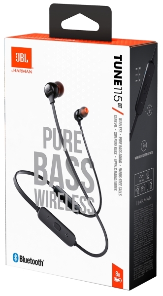 Беспроводные наушники JBL Tune 115BT JBLT115BTBLK (Black) купить в интернет-магазине icover
