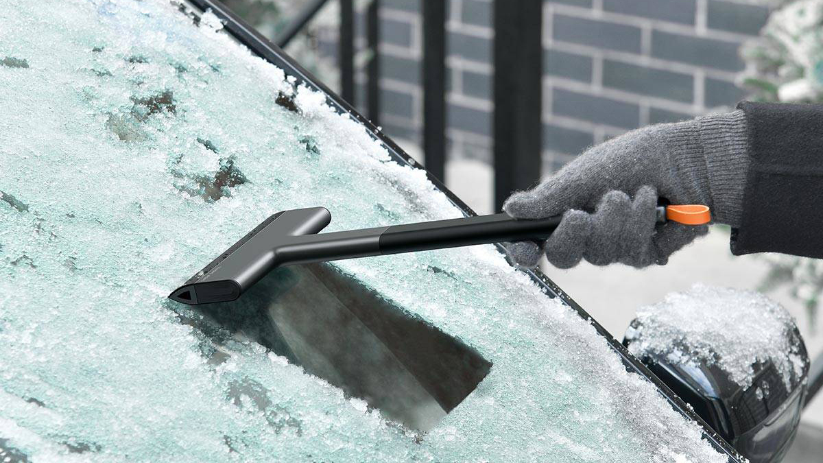 Скребок для льда и снега Baseus Quick Clean Car Ice Scraper (CRQU-01) купить в интернет-магазине icover