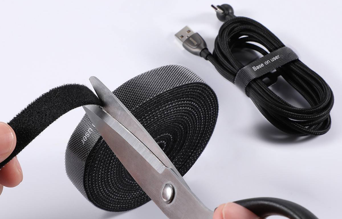 Органайзер проводов Baseus Circle Velcro Straps 3m ACMGT-D01 (Black) купить в интернет-магазине icover