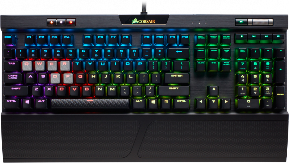 Игровая клавиатура Corsair K70 RGB MK.2 Cherry MX Brown CH-9109012-RU (Black) купить в интернет-магазине icover