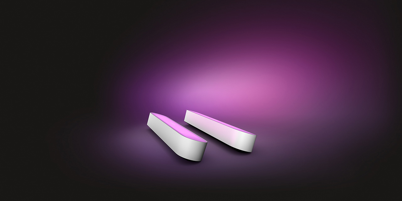 Комплект умных светодиодных ламп Philips Hue Play 2 шт (White) купить в интернет-магазине icover