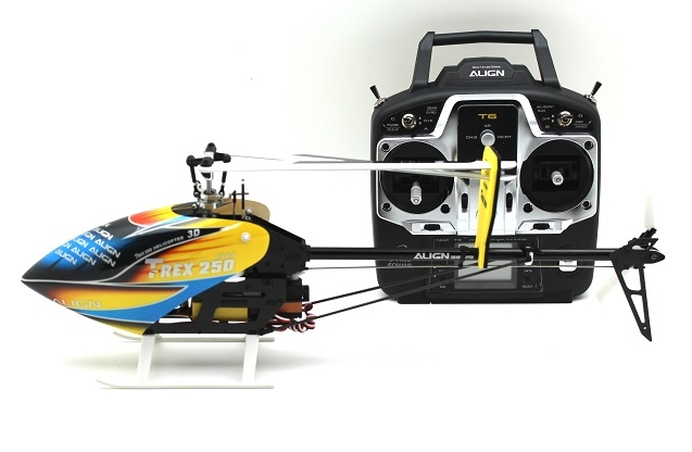 Align T-Rex 250 Plus DFC 2.4GHz RTF (RH25E04XT) - радиоуправляемый вертолет (Yellow) купить в интернет-магазине icover