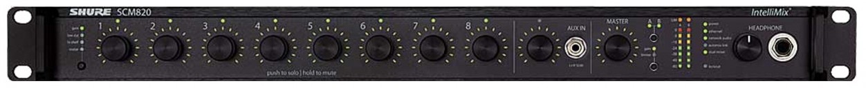 Микрофонный микшер Shure SCM820E A044743 (Black) купить в интернет-магазине icover