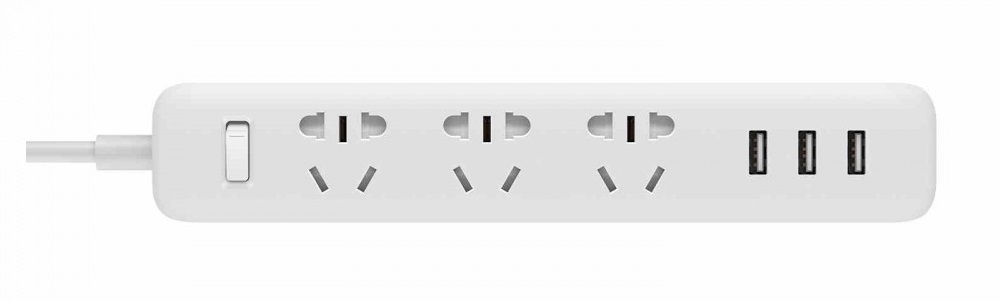 Сетевой фильтр Xiaomi Mi Power Strip 3xUSB NRB4030GL (White) купить в интернет-магазине icover