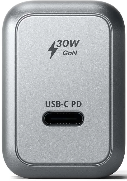 Сетевое зарядное устройство Satechi 30W USB-C GaN Wall Charger ST-UC30WCM-EU (Space Gray) купить в интернет-магазине icover