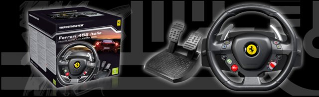 Thrustmaster Ferrari 458 Italia (2960734) - гоночный руль для Xbox 360 (Black) купить в интернет-магазине icover