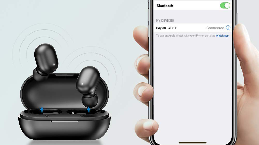Беспроводные наушники Xiaomi Haylou GT1 TWS (Black) купить в интернет-магазине icover