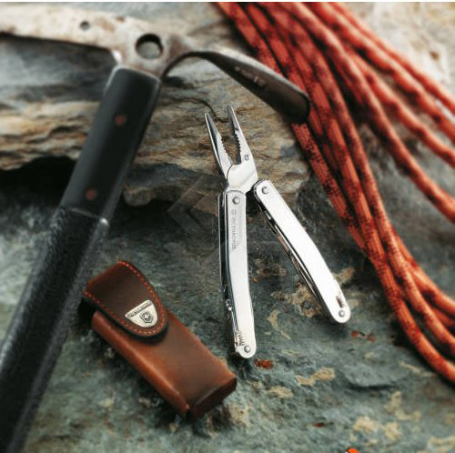 Мультитул Victorinox SwissTool Spirit (3.0223.L) + кожаный чехол (Black) купить в интернет-магазине icover