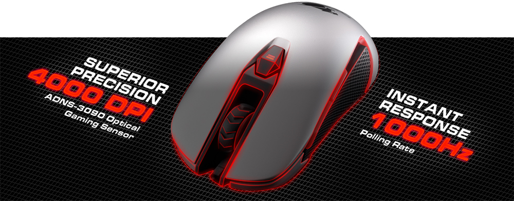 Cougar 400M - проводная мышь (Iron Grey) купить в интернет-магазине icover