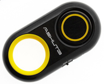 Ashutb Bluetooth Remote Shutter Photo Video Taking - пульт дистанционного управления затвором камеры для iOS и Android (Yellow) купить в интернет-магазине icover