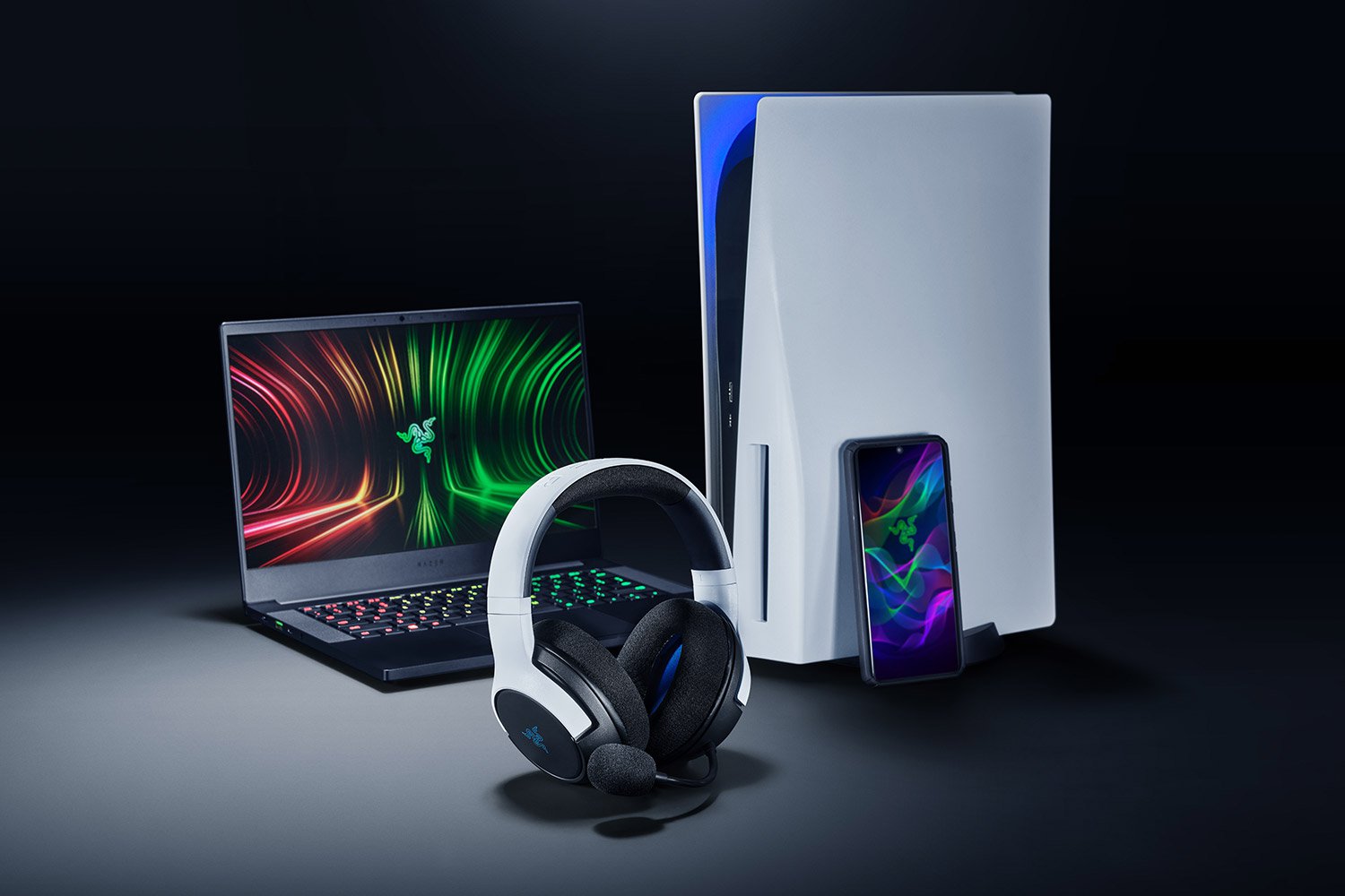 Игровая гарнитура Razer Kaira (RZ04-03980100-R3M1) для PlayStation 5 (White) купить в интернет-магазине icover