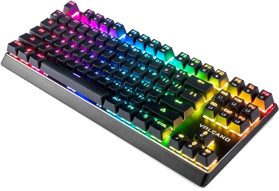 Игровая клавиатура Modecom Volcano Lanparty RGB Outemu Brown Switch K-MC-LANPARTY-U-RGB-BROWN-RU (Black) купить в интернет-магазине icover