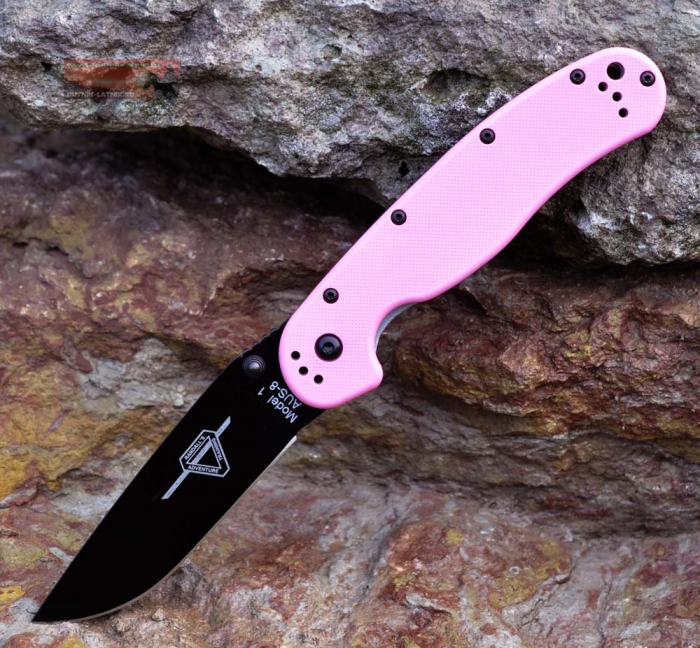 Ontario Rat-1 Folder (ONT/8866) - нож складной (Pink) купить в интернет-магазине icover