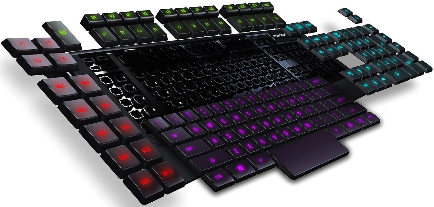 SteelSeries Apex Gaming Keyboard Black (64157) - игровая клавиатура (Black) купить в интернет-магазине icover