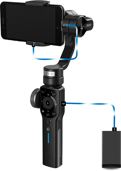 Стедикам Zhiyun Smooth 4 для смартфона (Black) купить в интернет-магазине icover